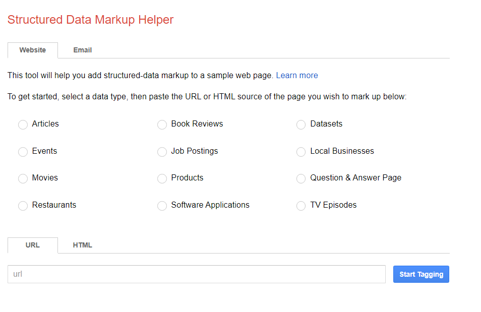 structured data markup helper seo ecommerce